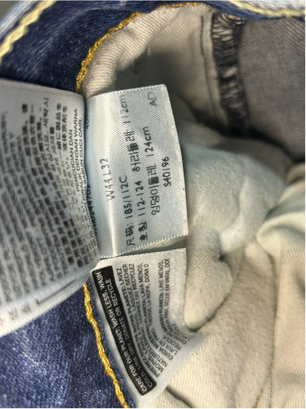 Men's Levi's 559 Straight Leg Jeans Blue Waist 44